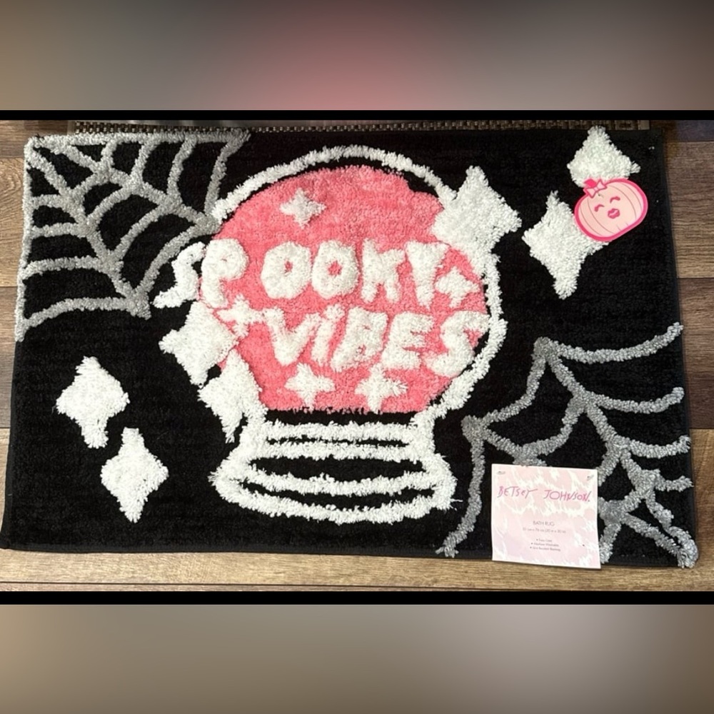 Betsey Johnson Spooky Vibes Bath Rug